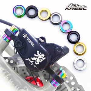 KRSEC 4Pcs/box MTB Bike Hydraulic Disc Brake Caliper Concave and Convex Washer Spacer Bicycle M6 O Ring Gasket Screw Fastener