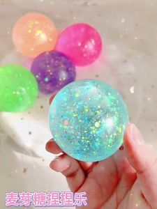 Besar 6cm Maltose Mencubit Le Qing Mencubit Bola Mengurangkan Tekanan Mencubit Mainan Starlight Bom Penyahmampatan Kembali
