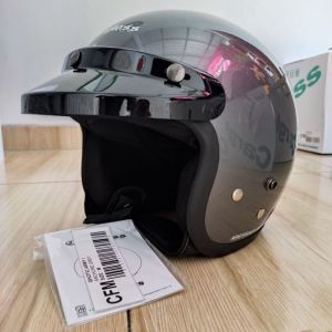 HELM BOGO CARGLOS KW FULL LEHER KACA DATAR INJAK