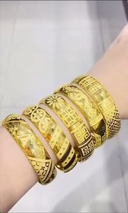 Gelang Roll Emas Asli 16K Branded Bangkok Cap Bangle