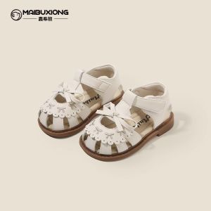Mcbear Princess Shoes for Baby Girls Soft Bottom Anti-slip Toddler Walkers Summer Sandals Comfortable Low Cut Infant Footwear