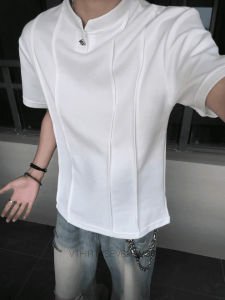 ZHUOCAN | American Style Structured Short Sleeve Men T-Shirt