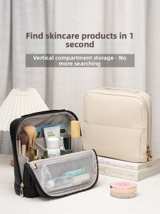 High-capacity Portable Organizational Makeup Pouch For Brushes & Skincare Products