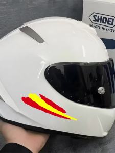 Spanish Italian Flag Reflective Motorcycle Stickers Moto Motorbike Scooter Car Quad ATV Bike Helmets Accessories Vinyl Decal Set