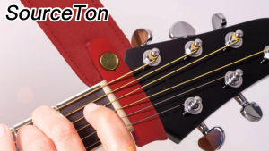 Tali Gitar Kulit Anti Slip Hook Strap Headstock Link untuk Gitar AkustikGitar Klasik