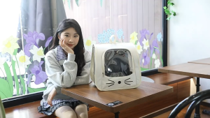 [MALAYSIA STOCK] Japanese Style Cutie Design Pet Carrier Backpack Pet Bag Cat Dog Beg Kucing Besar Murah Kualiti