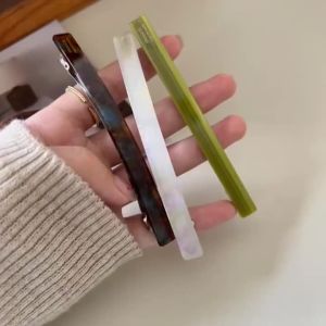 Acetate Hair Clip Long Rectangle Geometric French Clip Hairgrip Elegant Hairpin Barrettes Women Hair Accessories