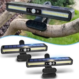 Clip trên chuyển động năng lượng mặt trời đèn ngoài trời không thấm nước năng lượng mặt trời đèn hàng rào bên ngoài với 36 LED xách tay sử dụng năng lượng mặt trời đèn an ninh