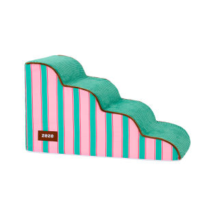 zeze | Pet Staircase for Small Dogs Bedside Climbing Ramp with Removable Washable Sponge Steps