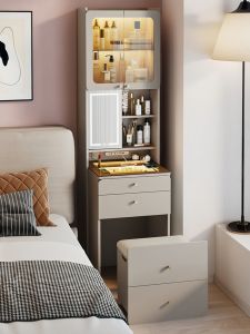ZUNTONGGE | Tủ Trang Điểm Mở Rộng được với Gương Ẩn Tủ Đựng Phòng Ngủ