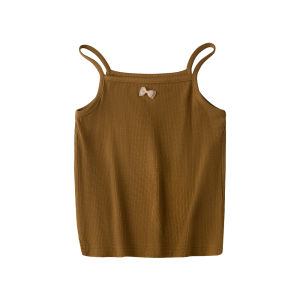 toz mama | Bow Decorated Girls Knitted Halter Dress Set