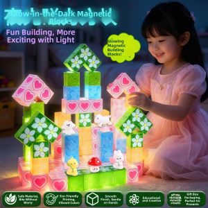 ALLofmini | Time-passing Educational Luminescent Magnetic Cube 3 to 6 years old girl