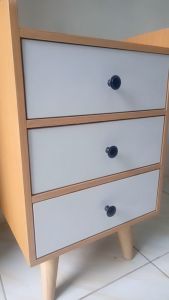Meja Nakas Minimalis Side Bed Zahra Furniture (FREE KAKI MEJA)