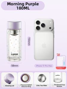 Supor | Double-layer Portable Insulated Tea-separating Glass Cup