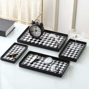 Vintage Checkered Storage Tray