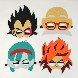 (Ready Stock) Felt Mask Dragon Ball Theme Party Birthday Halloween Goku Vegeta Gohan Piccolo Shin Trunks Krillin Roshi