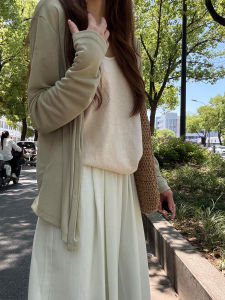 YIFANSHI | Quần Azure Linen Đùi Rộng Cao Thoải Mái