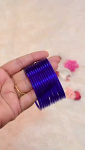 Kids Glass Bangles set In Multi Color Plain shaining Bangles. (Size 2.2)