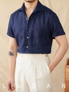 Summer Casual Loose Breathable 100 Pure Linen Shirt