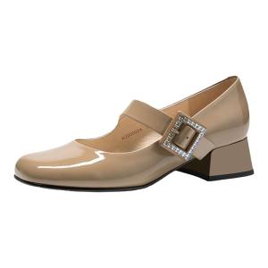 Comfortable Round Toe Mary Jane Spring/Summer Women Shoes Patent Leather