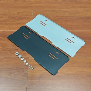 1 Pair Car Metal Plate Protector Powder coat and Stainless Finished 15x5.5 inch