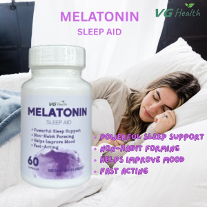 VG Health Melatonin Sleep Aid 10mg – 60 Veg Capsules