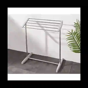 ราวแขวนเสื้อผ้า ราวตากผ้าสแตนเลส ราวตากผ้าท่อเหล็ก ราวแขวนผ้าโครงเหล็ก ประกอบง่าย กันน้ำ ราวตากผ้าขนหนู ราวตากผ้าตัว DRYING RACK
