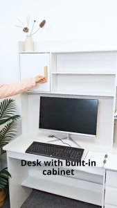 Desk Study desk with bookshelf drawer computer table Meja meja belajar Home Office Study Desk Meja Komputer 书桌 学习桌