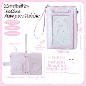 Passport Cover Ticket Holder Wallet All-in-one Passport Bag