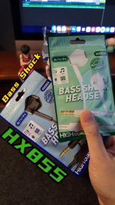 BAVIN HX855 Heavy Bass HiFi Sound Quality Wired Earphone 3.5mm Jack Stereo Audio Sound Built-in Mic Wired Earphone