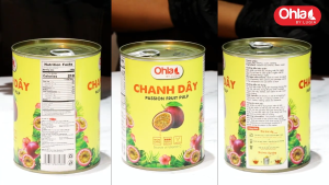 Trái cây tươi đóng lon Ohla 950g - Chanh dây