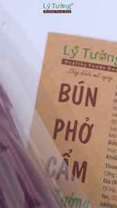 Bún Cẩm Hữu Cơ Lý Tường 500g - Bún Làm Từ Lá Cẩm Hàng Loại 1 Sản Phẩm Hữu Cơ