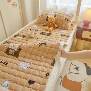 Thick Soft Milk Velvet Mattress Cover 3-Piece Set