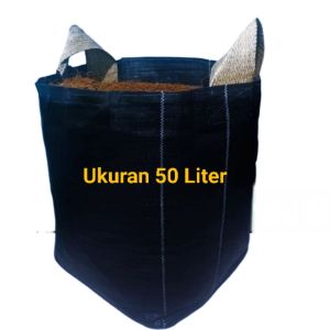 Planterbag Premium Ukuran 50 Liter Planterbag Hitam