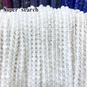 สร้อยคอ สร้อยข้อมือ ต่างหู DIY ประดับคริสตัลธรรมชาติ ทรงหินแข็ง สีขาว น้ำเงิน เรืองแสง ประดับเครื่องประดับแบบทำมือ