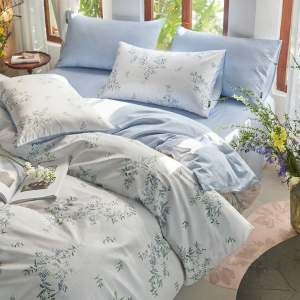 DOHIA | Fresh Floral Cotton Duvet Cover For Single Double Bed