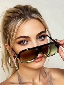 1pc European and American retro mens and womens fashionable sunglasses trend versatile summer sun shading and UV protection fr