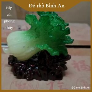 Bắp Cải Phong Thủy Phát Tài - Tượng Bắp Cải Phong Thủy Trang Trí Nhà Cửa - Đồ thờ Bình An - Decor Phong thủy