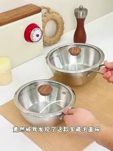 Stainless Steel 304 Large Capacity Soup Pot with Lid and Handle