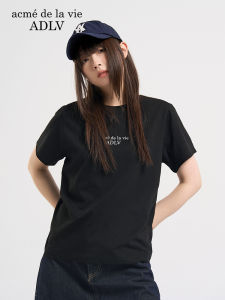 Acme de la vie | Summer Hot Round Neck Short Sleeve T-Shirt Womens Style Casual Cotton Print Top ADLV New 2025 Fashion Summer Collection