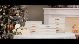 Jewelry Box for Women Jewelry Organizer with 3 Drawers for Necklaces Rings Earrings Bracelets