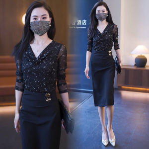 เสื้อเชิ้ตคอวีแขนยาวฤดูใบไม้ร่วงใหม่สำหรับผู้หญิง เสื้อเชิ้ตทรงเข้ารูปแบบลำลอง เสื้อเชิ้ตแขนยาวคอวี ทรงเข้ารูป ทรงเข้ารูป เสื้อเชิ้ต