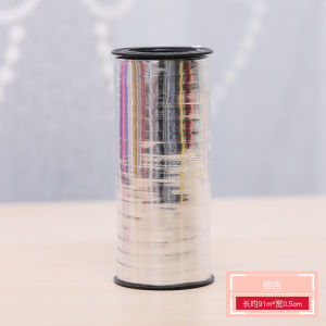 ริบบิ้นสีสันสดใสสำหรับตกแต่งลูกโป่ง DIY วัสดุเชือกเชือก ริบบิ้นขนม เครื่องประดับงานฉลอง ริบบิ้นลูกไม้