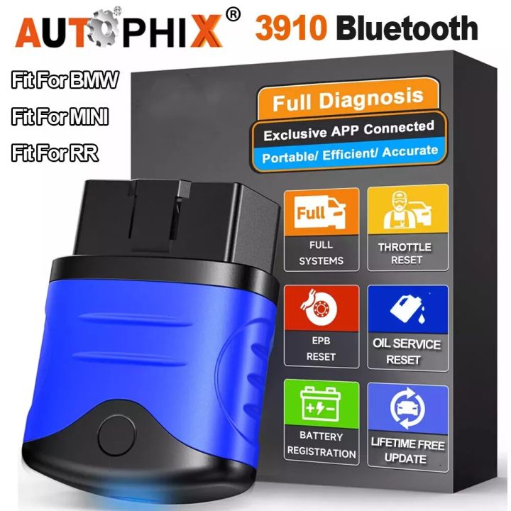 AUTOPHIX 3910 Bluetooth OBD2 Scanner for BMW/ MINI/ Rolls Royce Battery ...