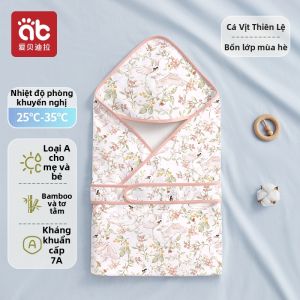 AIBEIDILA | Chiếc Chăn Đón Bé Sơ Sinh Bằng Cotton Nguyên Chất Siêu Nhẹ