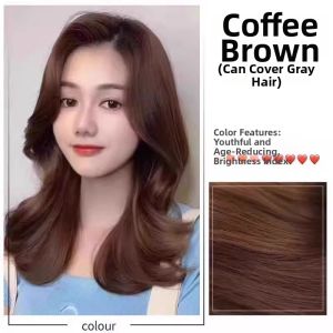 QIAOCHONG | Natural Plant-based Black Tea Colored Hair Dye Covering Gray