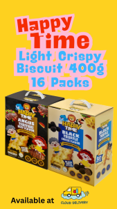 HAPPYTIME Light Crispy Biscuit 400g - Black Truffle Cheese Flavour (Halal)
