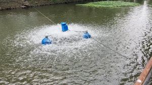 เครื่องเติมอากาศ เติมออกซิเจน ในนำเข้ บำบัดนำเสีย ใบพัด เพิ่ม ปริมาณออกซิเจนที่ละลายในน้ำ หรือ Dissolved Oxygen: DO