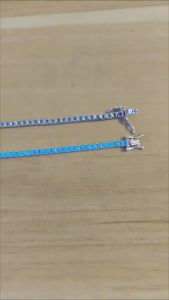 YLMyself 925 Sterling Silver Tennis Bracelet – 3mm Turquoise & White Cubic Zircon 16/17/18cm Fine Jewelry Gift for Women