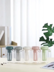 Moore Coffee Cup Strainer Bottle Tumbler Minuman Dingin Saringan Ampas Kopi Teh Cold Brew Coffee Tea Maker Seduh Infuser Terpisah Praktis 450ml